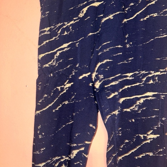 Gap Womens Loungewear Pajama Bottoms Blue Gold Viscose Medium - Picture 5 of 8